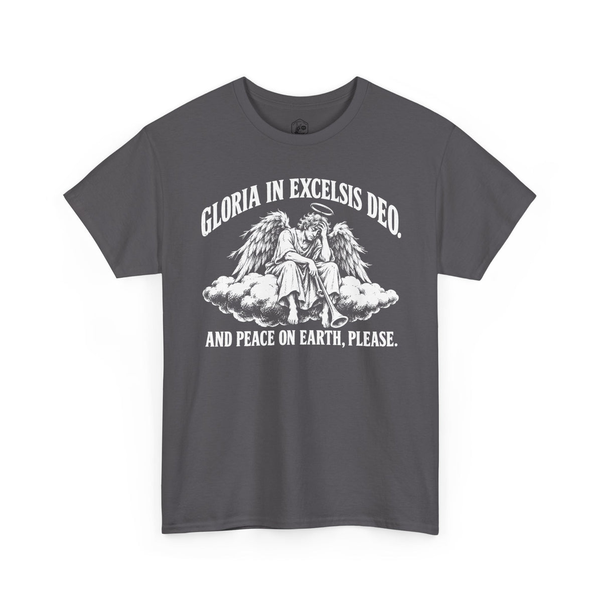 Gloria Peace on Earth Please T-shirt – Donkey Talk graphic tee