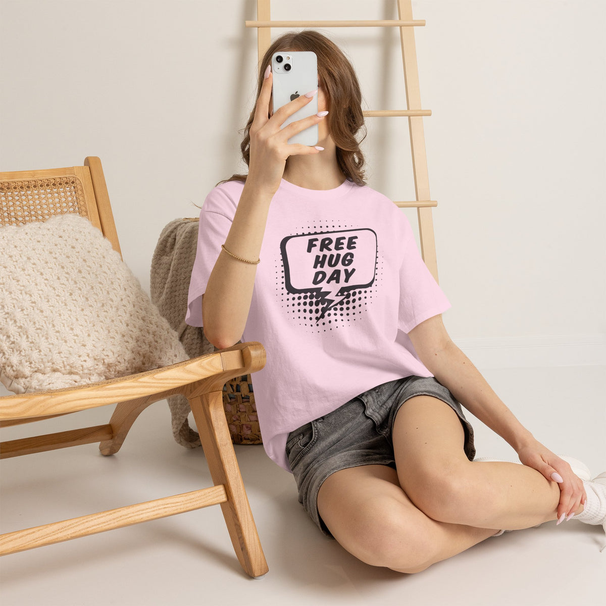 Free Hug Day T-Shirt | Comfort & Joy Graphic Tee, Unisex Cotton