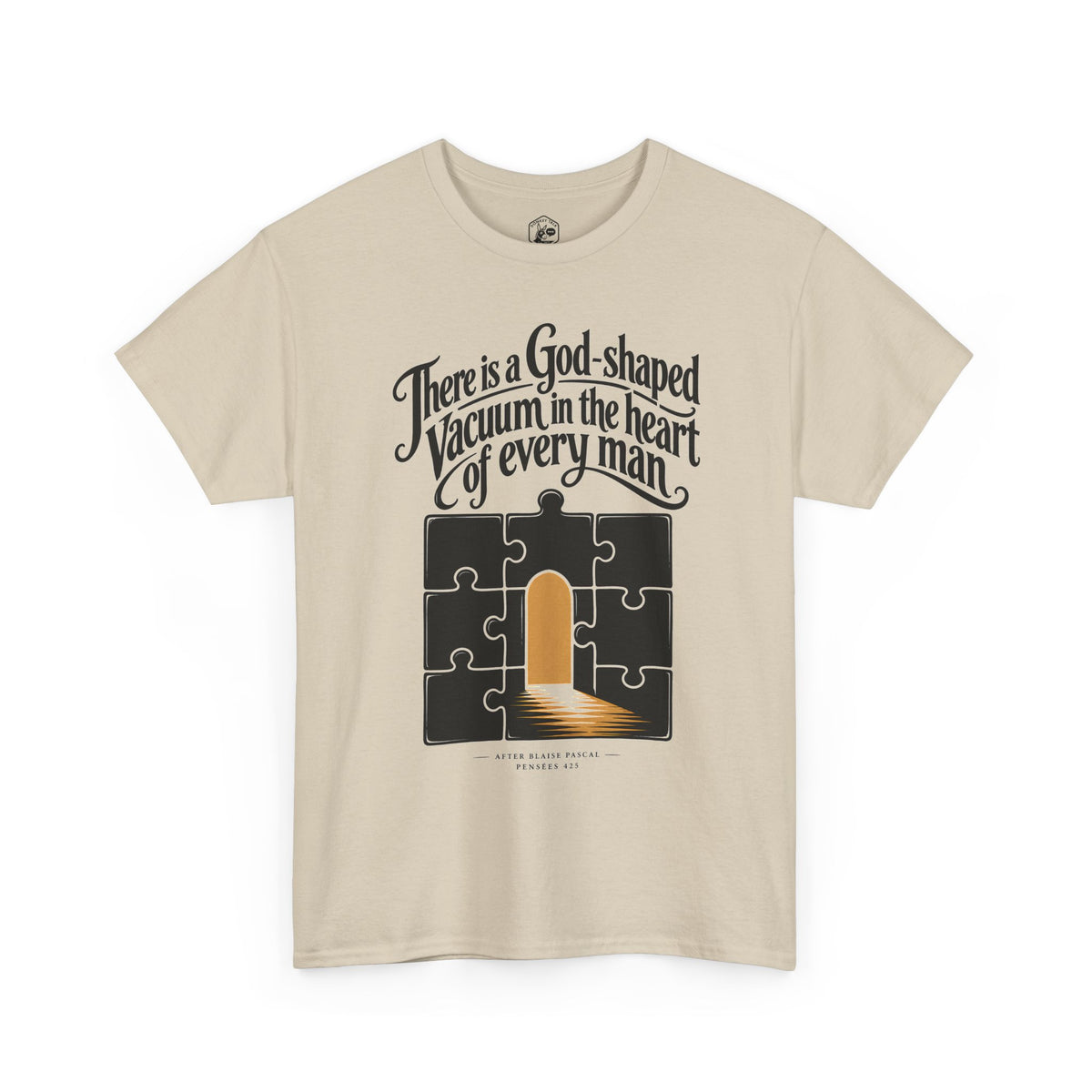 God-Shaped Vacuum Jigsaw T-shirt – Donkey Talk graphic tee