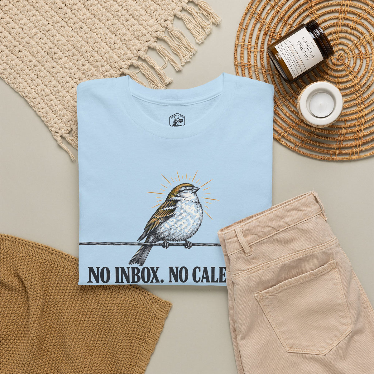 No Inbox No Calendar Still Fed T-shirt – Donkey Talk graphic tee