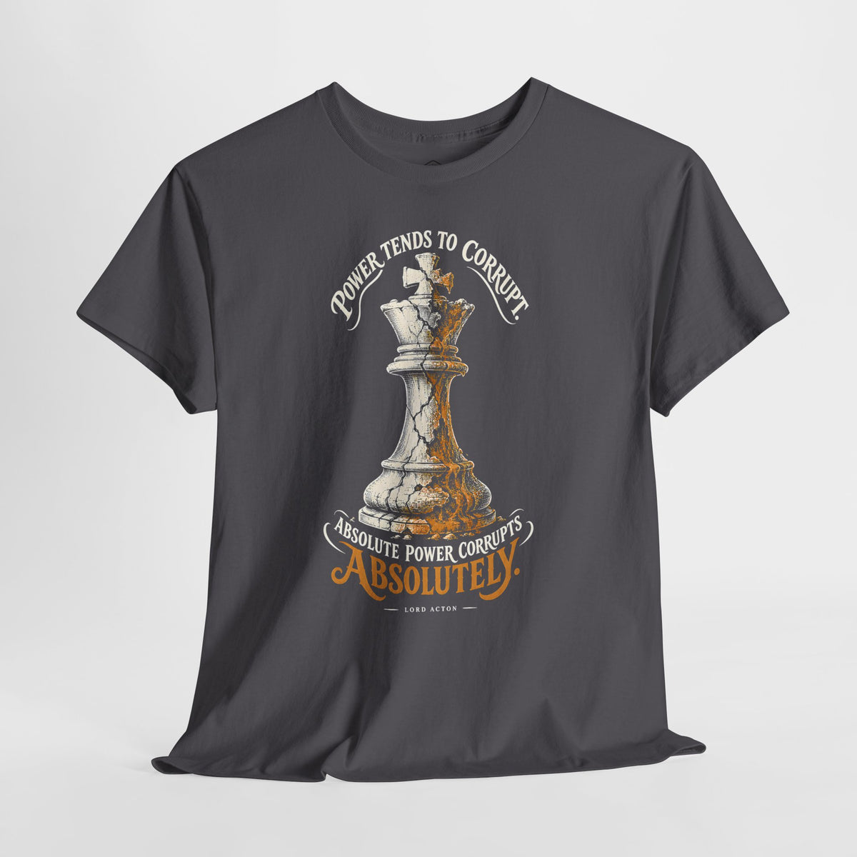 Power Tends to Corrupt Cracked Chess King T-shirt – Donkey Talk graphic tee