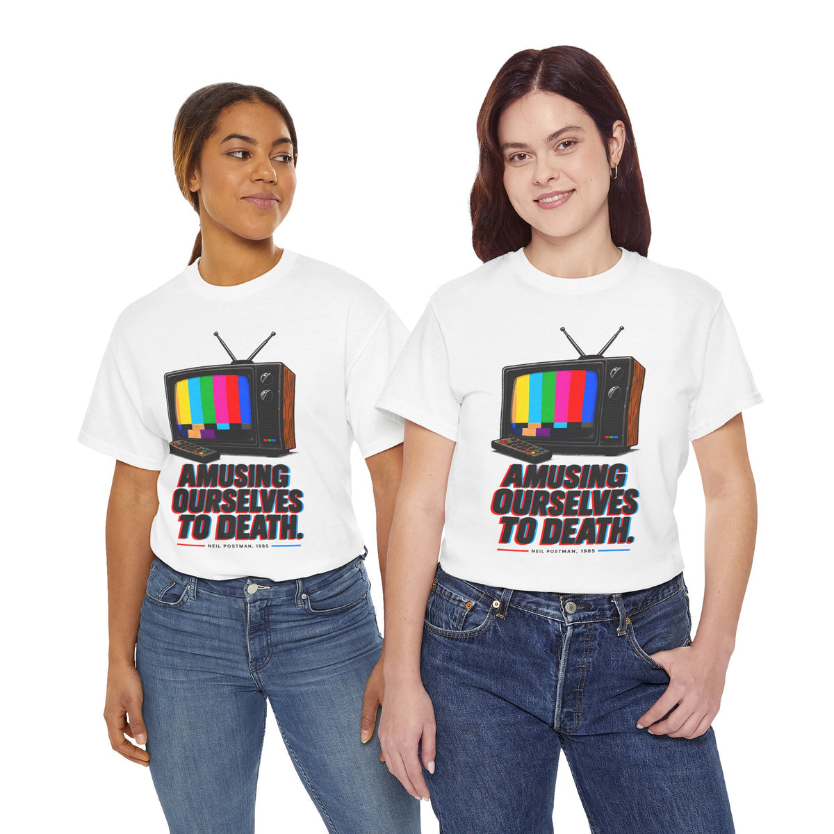 Amusing Ourselves to Death T-shirt – Donkey Talk graphic tee