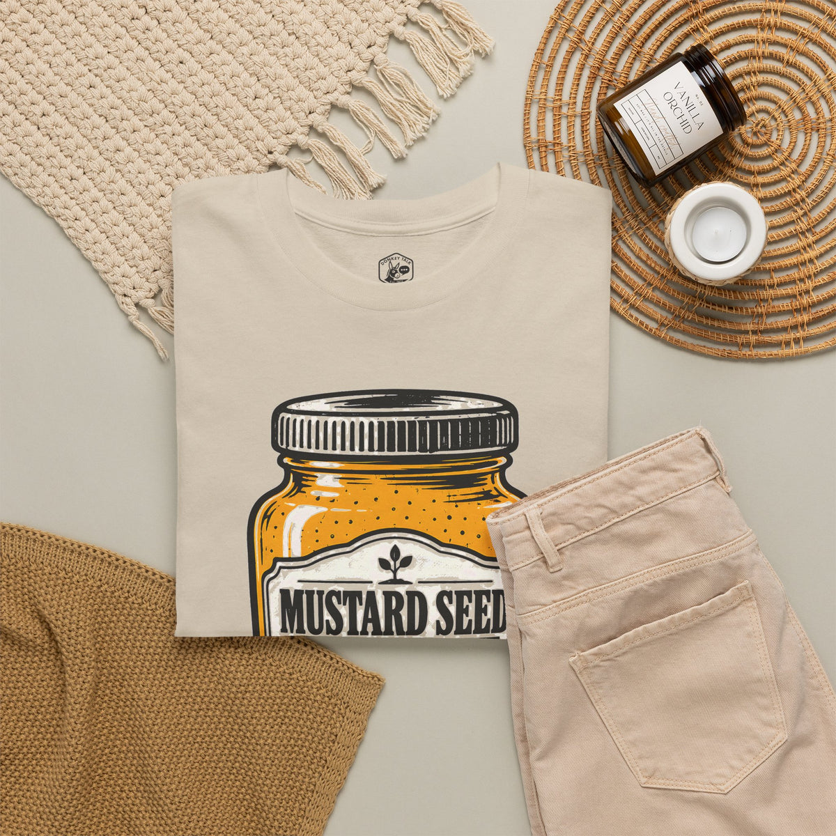 Mustard Seed Faith Small But Mighty T-shirt – Donkey Talk graphic tee