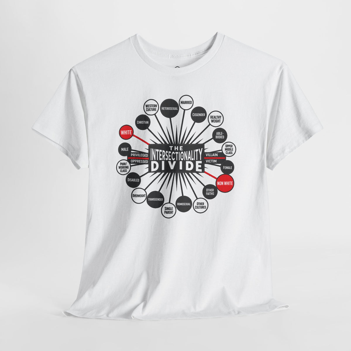 Camiseta gráfica The Intersectionality Divide | Camiseta unisex con mensaje