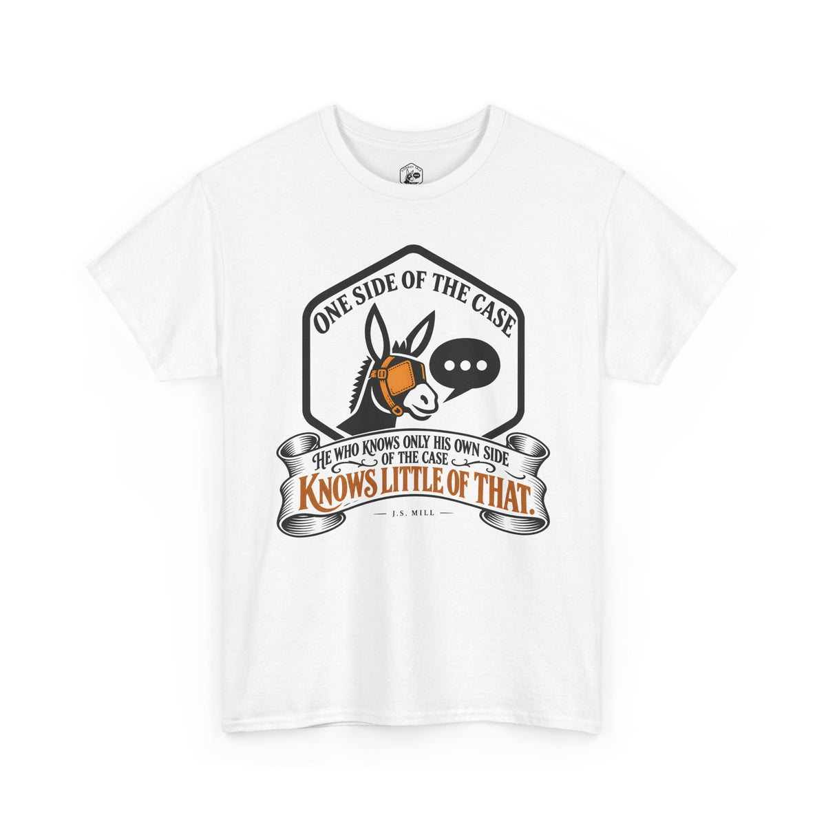 J.S. Mill Donkey Only His Own Side T-shirt – Donkey Talk graphic tee