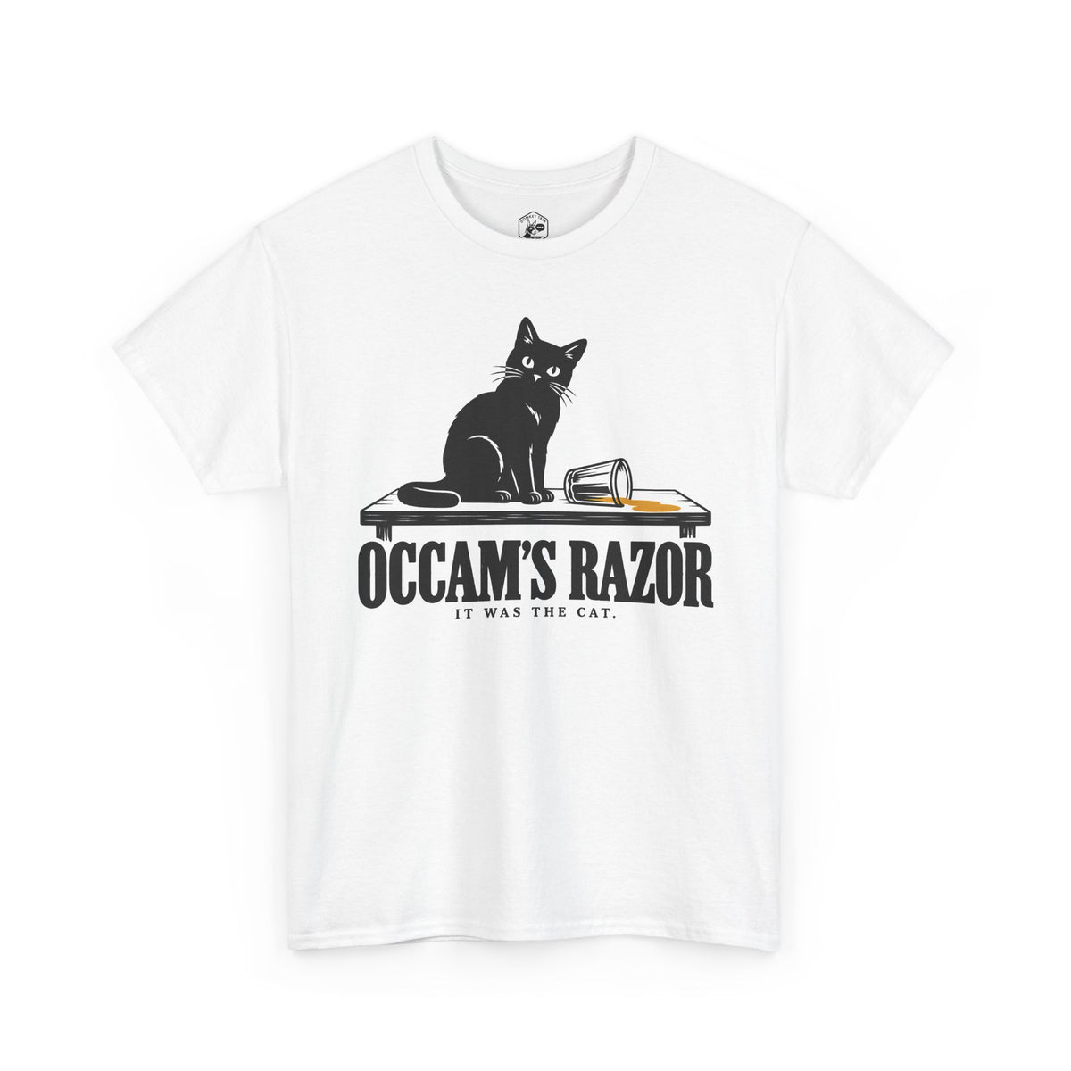Occam's Razor It Was the Cat T-shirt – Donkey Talk graphic tee