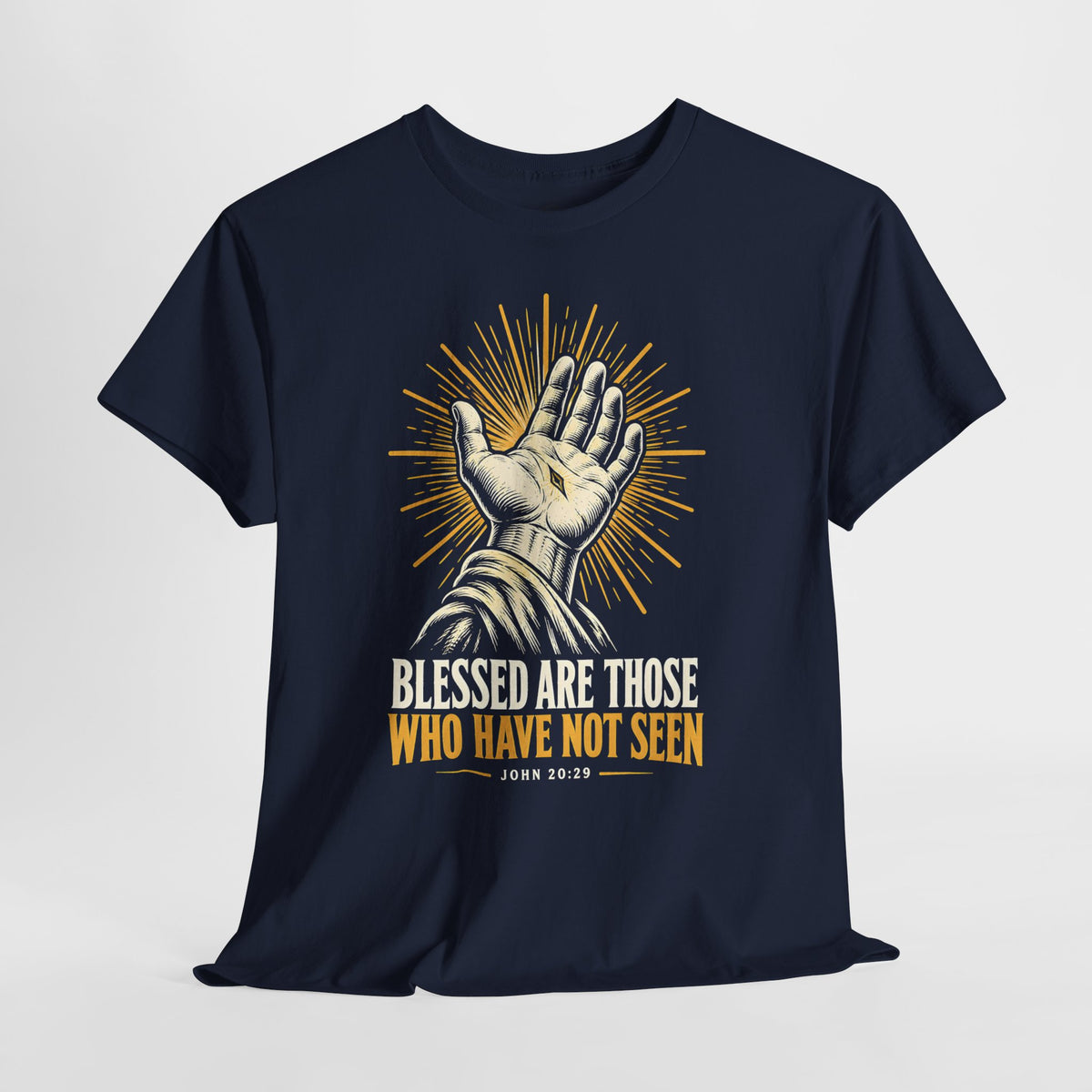 Blessed Are Those Who Have Not Seen T-shirt – Donkey Talk graphic tee