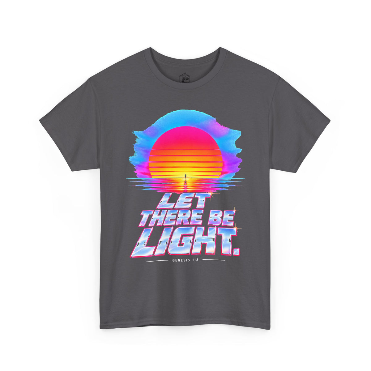 Let There Be Light Chrome Sunrise T-shirt – Donkey Talk graphic tee
