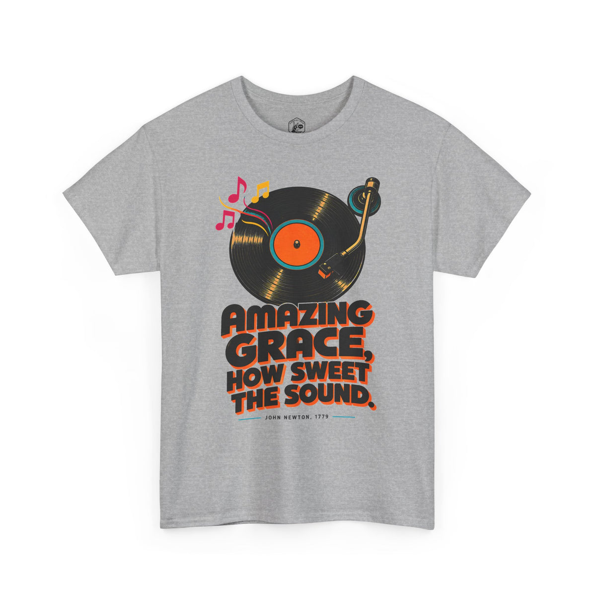 Camiseta de vinilo de Amazing Grace | Camiseta del himno de John Newton