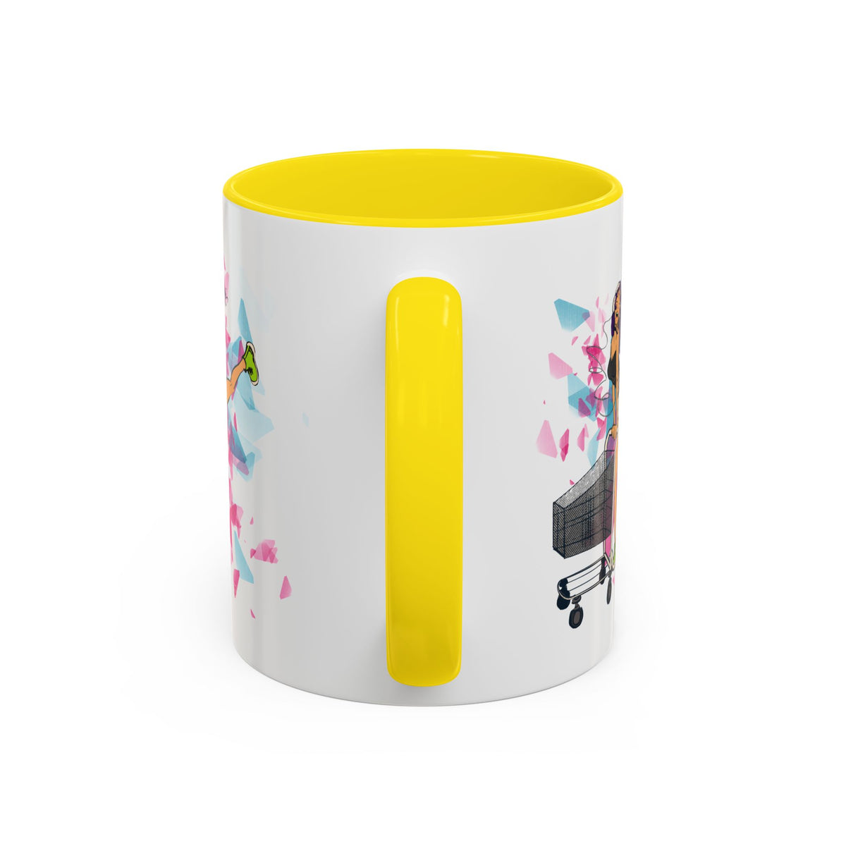 Playful accent coffee mug – Donkey Talk ceramic mug