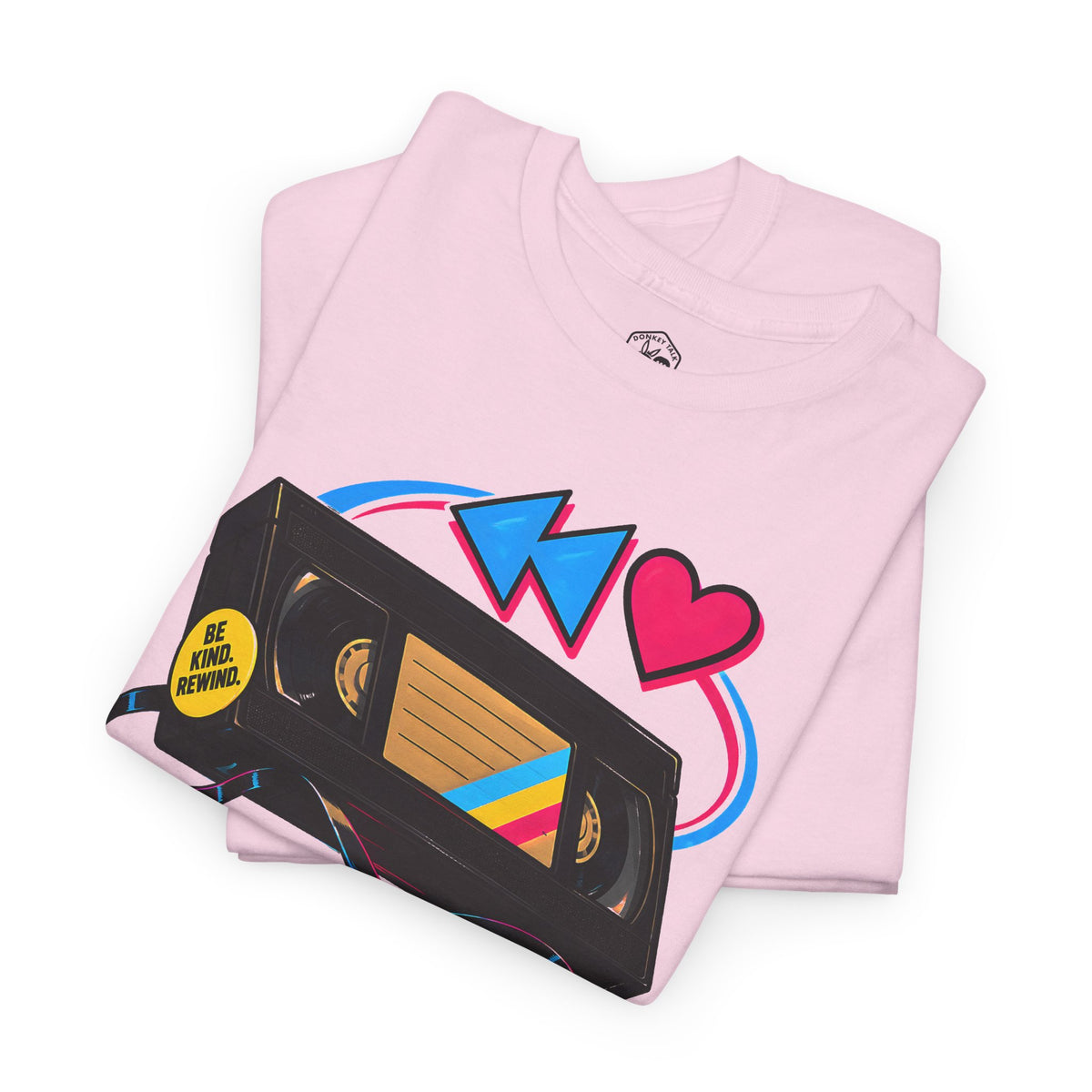 Kindness Rewind Heart T-shirt – Donkey Talk graphic tee