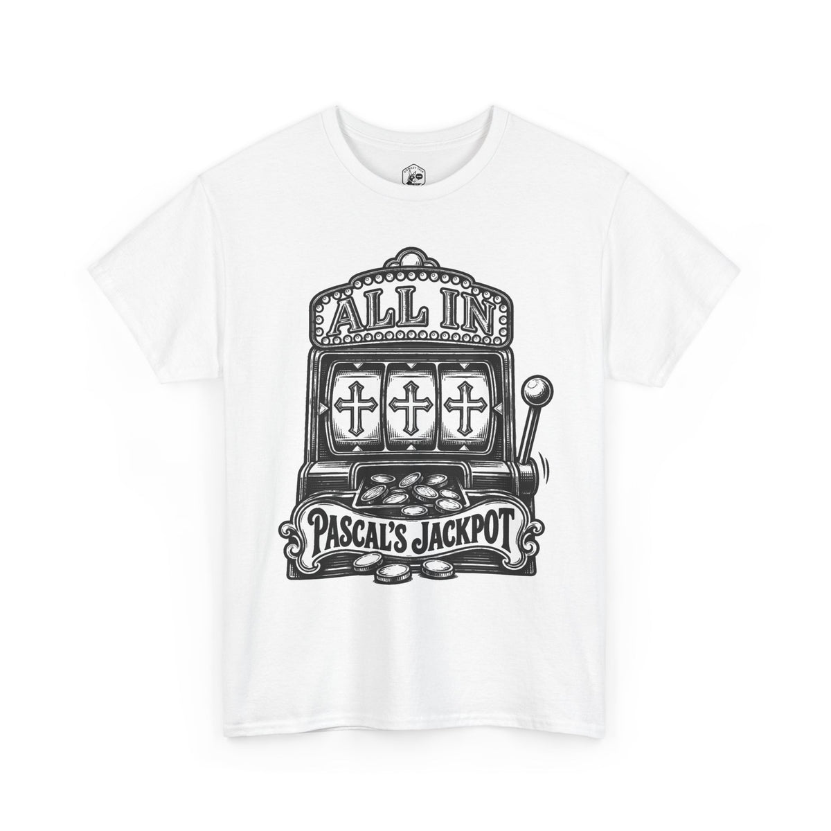Pascal's Jackpot Slot Machine T-shirt – Donkey Talk graphic tee