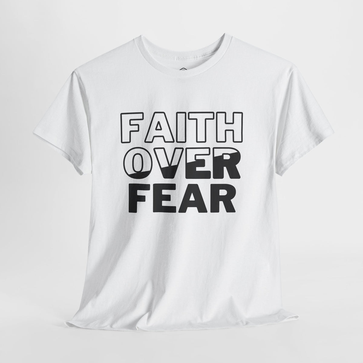 Faith Over Fear Christian graphic tee – Donkey Talk