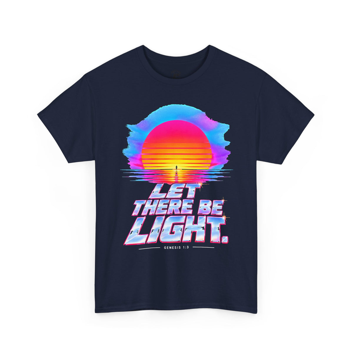 Let There Be Light Chrome Sunrise T-shirt – Donkey Talk graphic tee