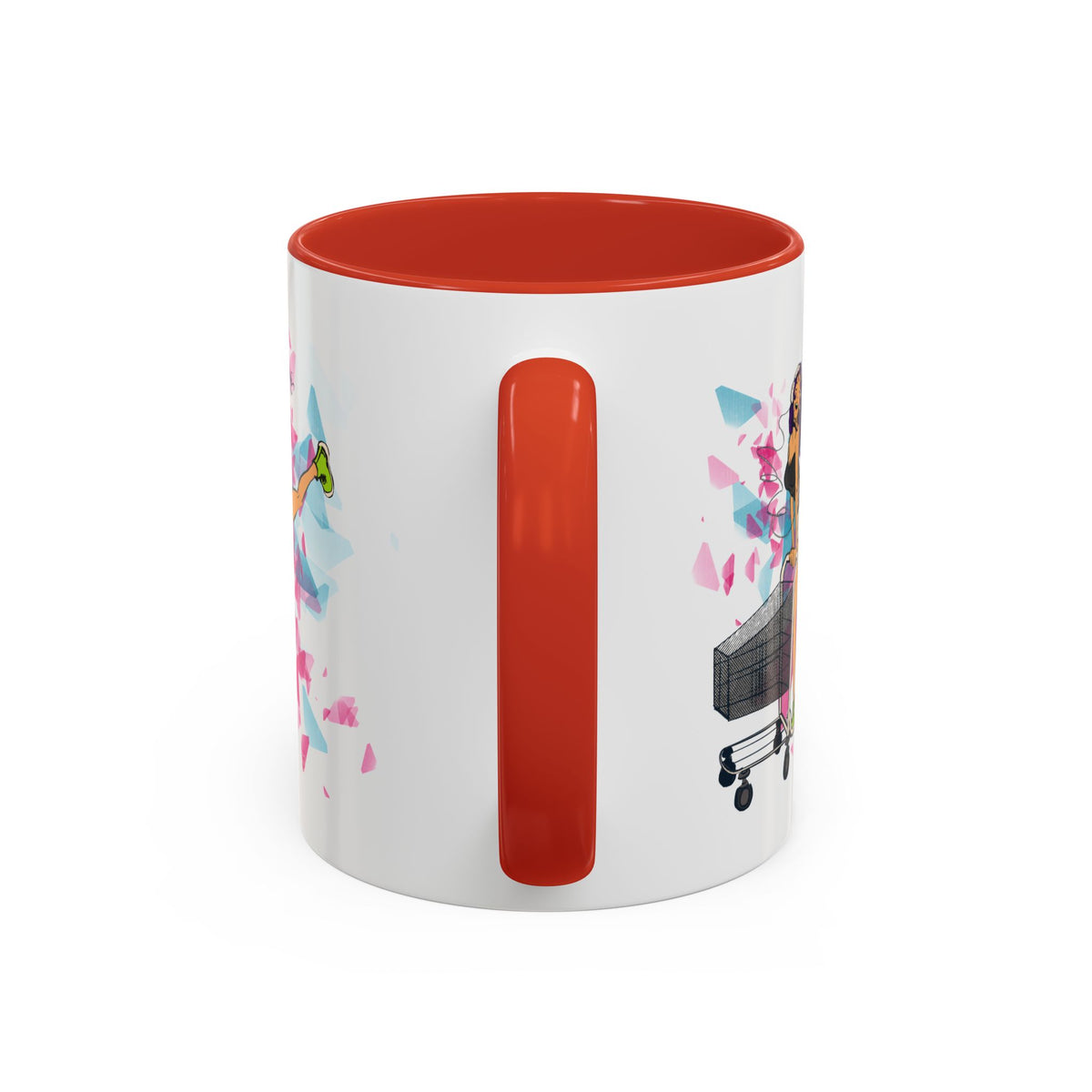 Playful accent coffee mug – Donkey Talk ceramic mug