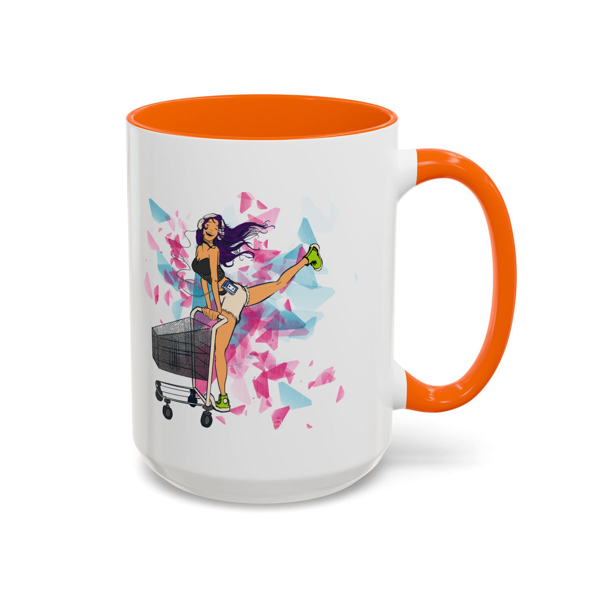 Playful accent coffee mug – Donkey Talk ceramic mug