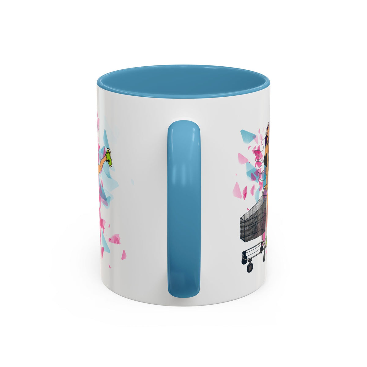Playful accent coffee mug – Donkey Talk ceramic mug