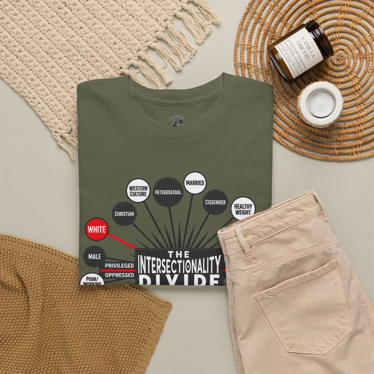 Camiseta gráfica The Intersectionality Divide | Camiseta unisex con mensaje