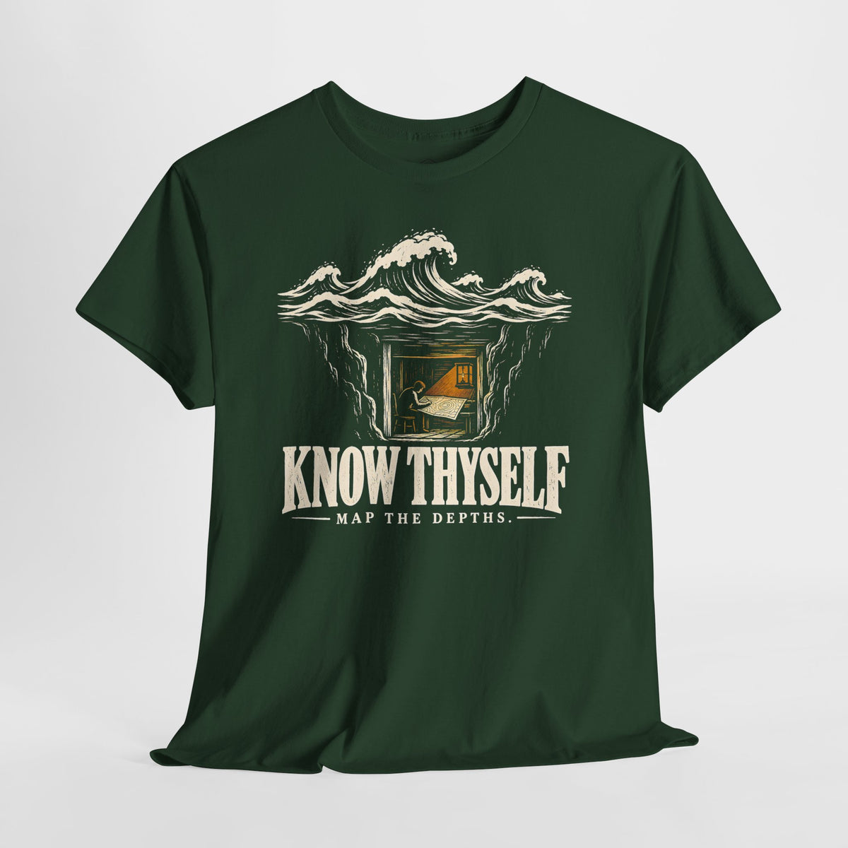Know Thyself Map the Depths T-shirt – Donkey Talk graphic tee