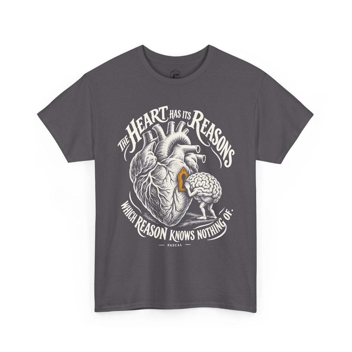 The Heart Has Its Reasons Pascal T-shirt – Donkey Talk graphic tee