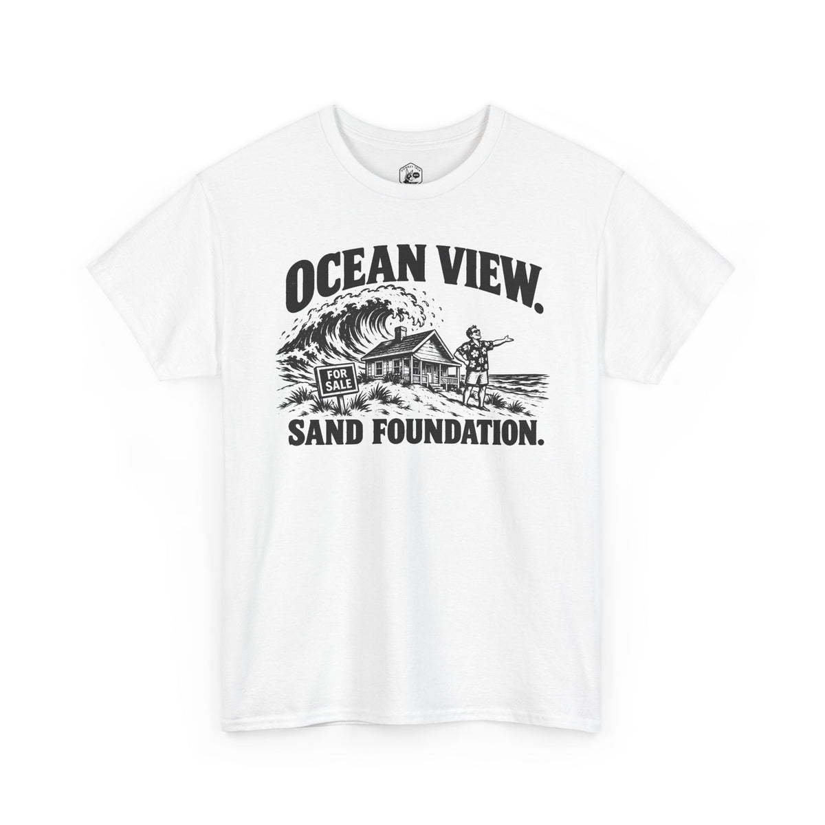 Ocean View Sand Foundation T-shirt – Donkey Talk graphic tee