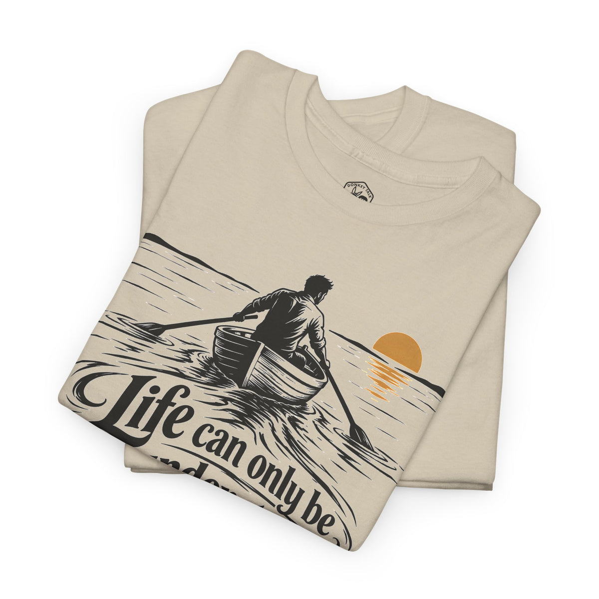 Life Can Only Be Understood Backwards T-shirt – Donkey Talk graphic tee