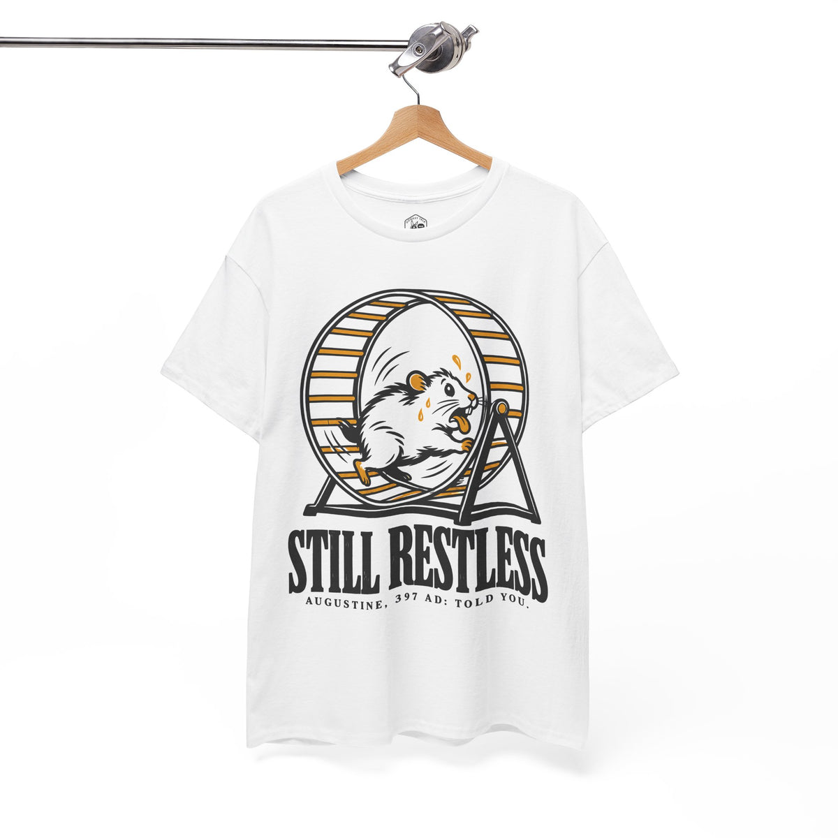 Still Restless Hamster Wheel T-shirt – Donkey Talk graphic tee