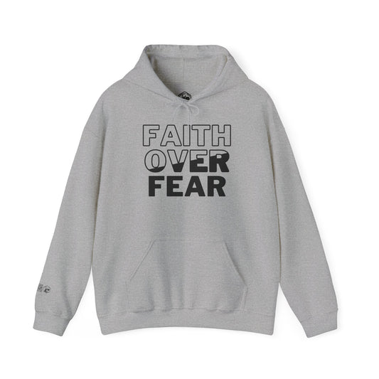 Faith Over Fear Unisex Hooded Sweatshirt | Comfortable & Inspirational Hoodie for Everyday Wear
