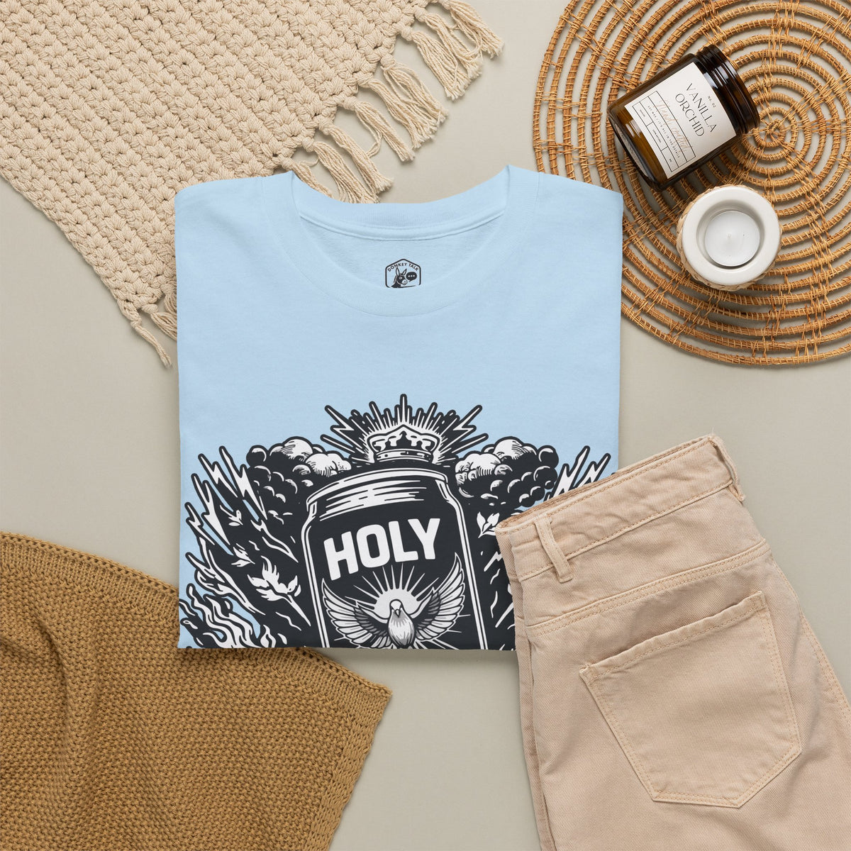 Holy Spirit Energy T-Shirt | Acts 1:8 Christian Streetwear Tee