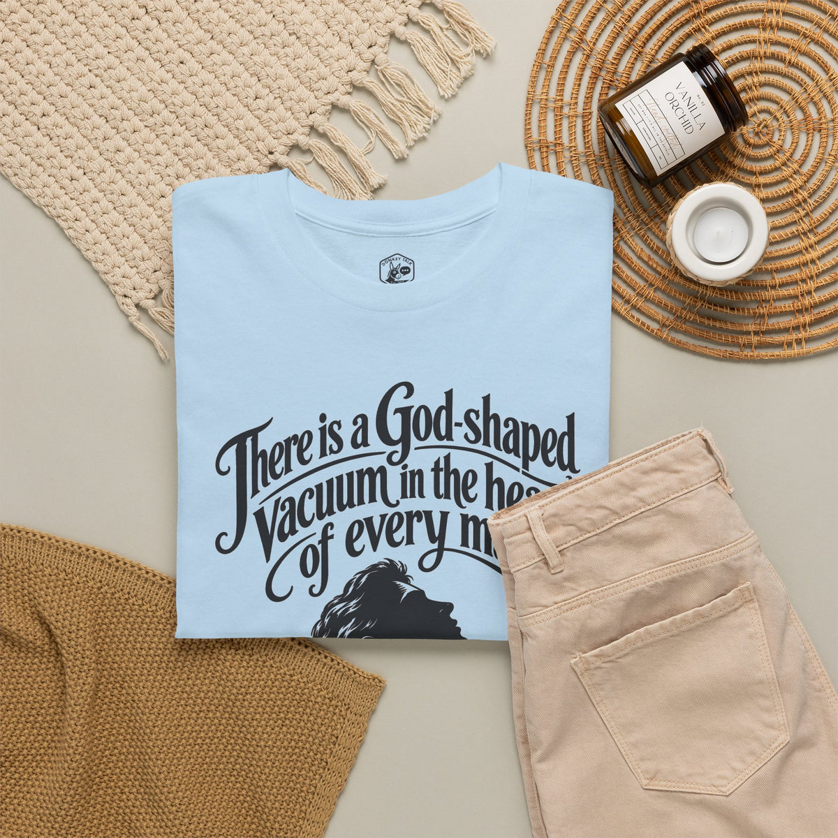 God-Shaped Vacuum T-shirt – Donkey Talk graphic tee