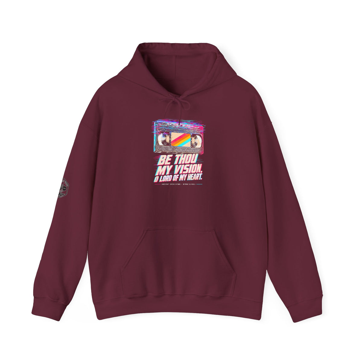 Be Thou My Vision VHS Hoodie | Ancient Irish Hymn Retro Tape Hoodie