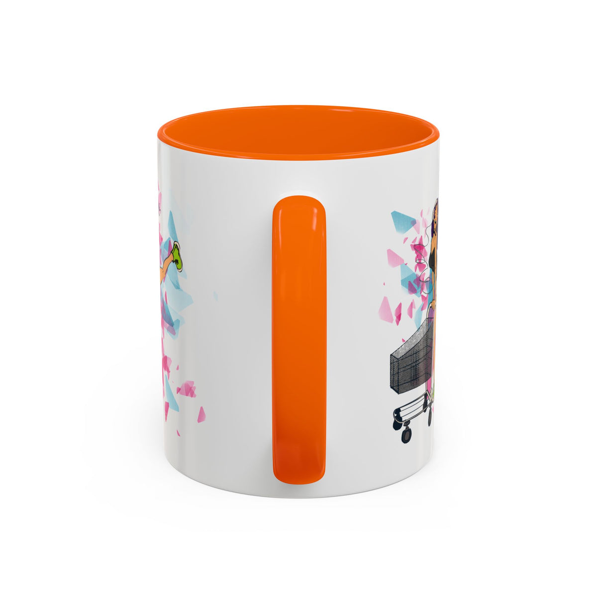 Playful accent coffee mug – Donkey Talk ceramic mug