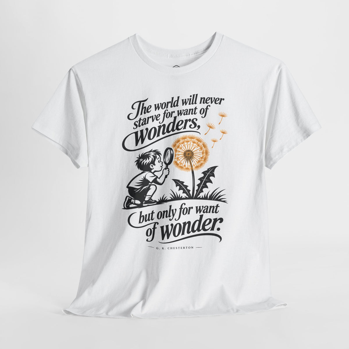 Chesterton Wonder Dandelion - Donkey Talk faith and reason unisex T-shirt
