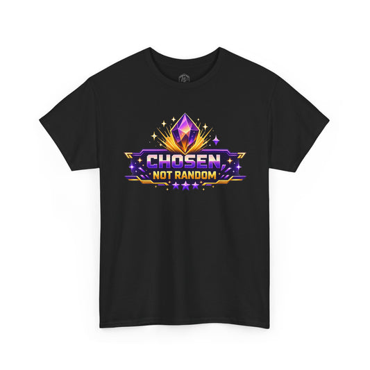 Chosen Not Random T-Shirt | Inspirational Gamer Christian Tee