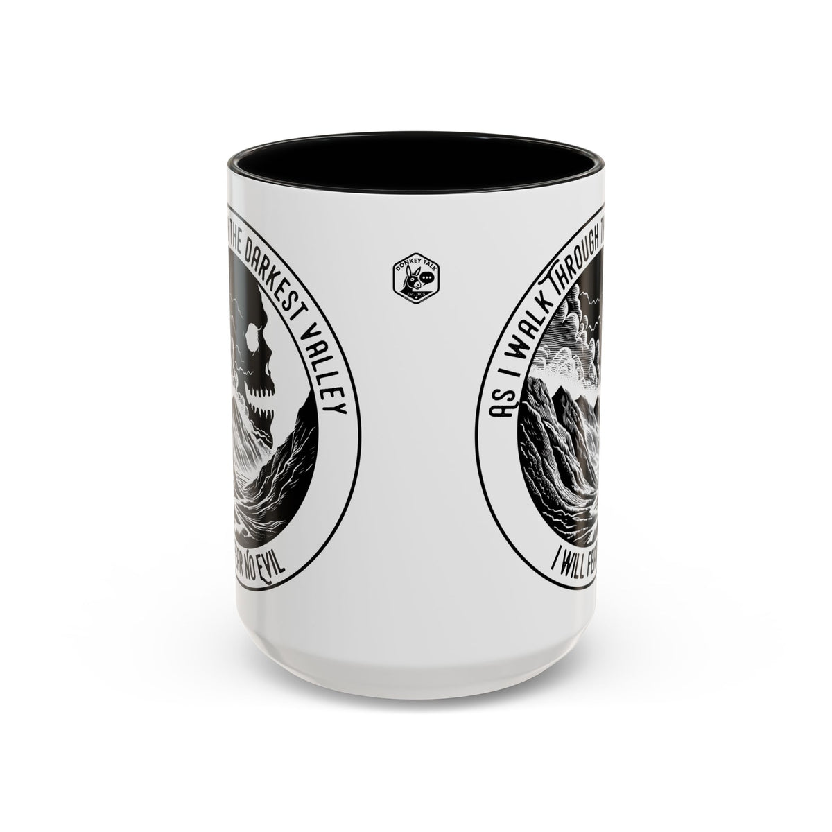Skull Valley Fear No Evil coffee mug – Donkey Talk ceramic mug