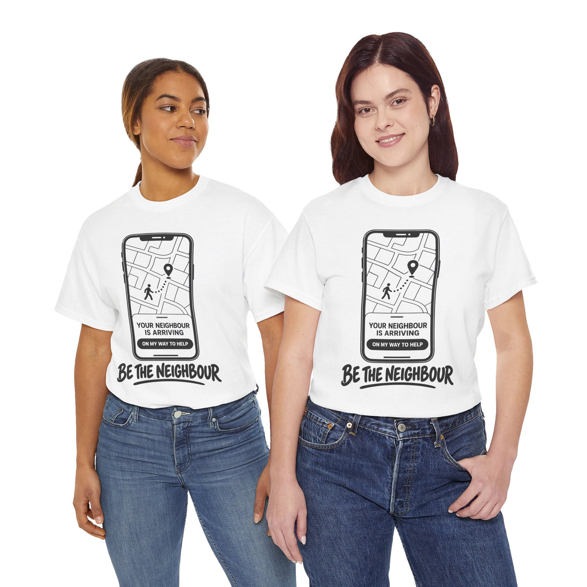 Be the Neighbour Your Neighbour Is Arriving T-shirt – Donkey Talk graphic tee