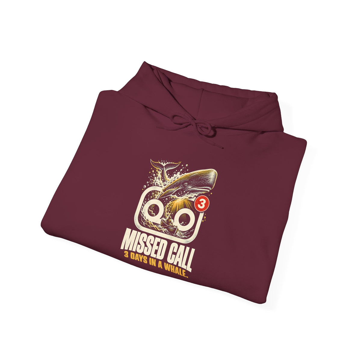 Missed Call 3 Days in a Whale Hoodie | Jonah Funny Christian Humor Hoodie