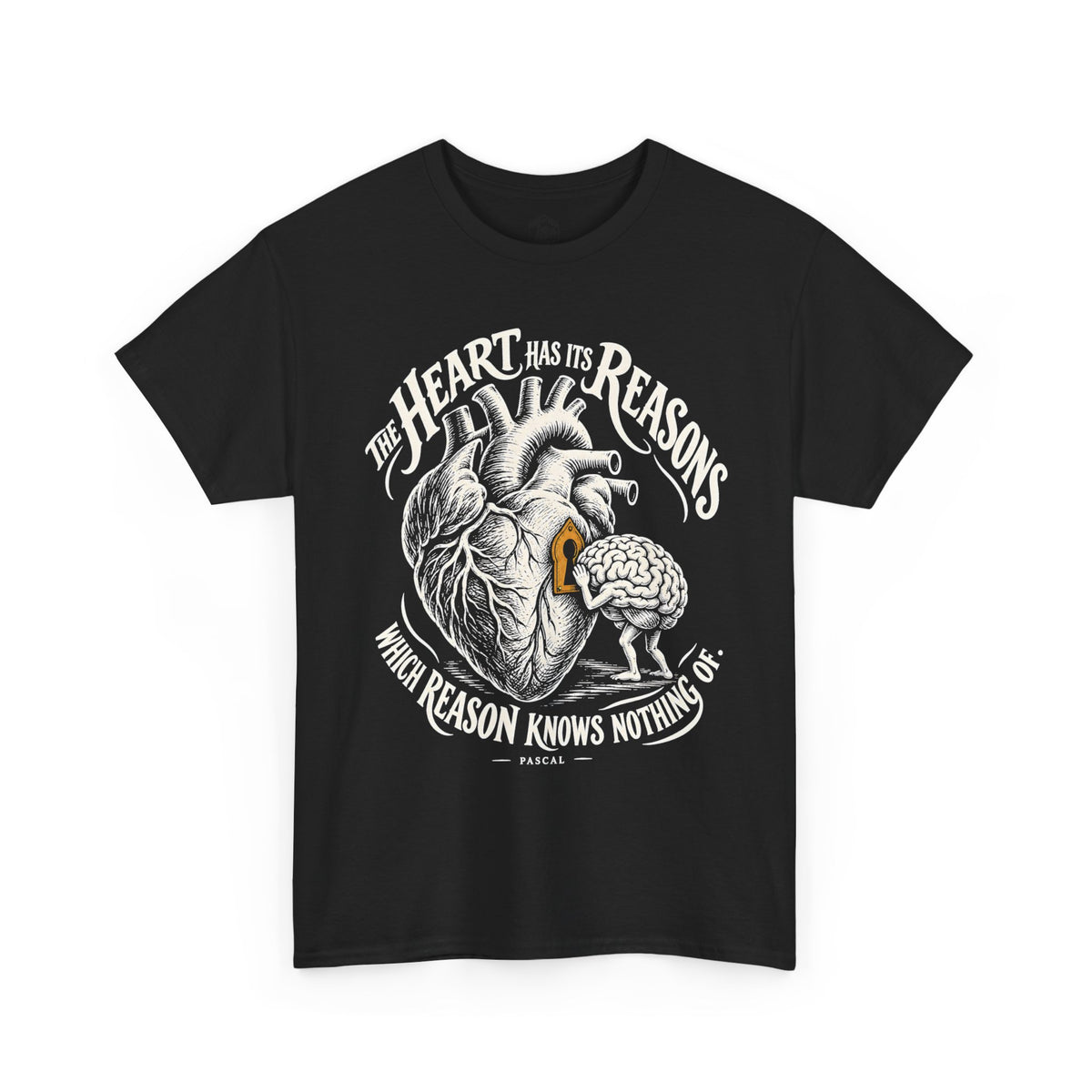 The Heart Has Its Reasons Pascal T-shirt – Donkey Talk graphic tee