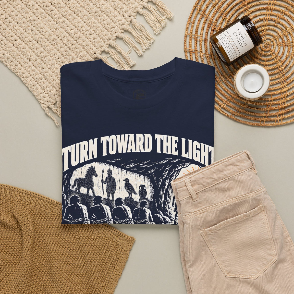 Turn Toward the Light Plato T-shirt – Donkey Talk graphic tee