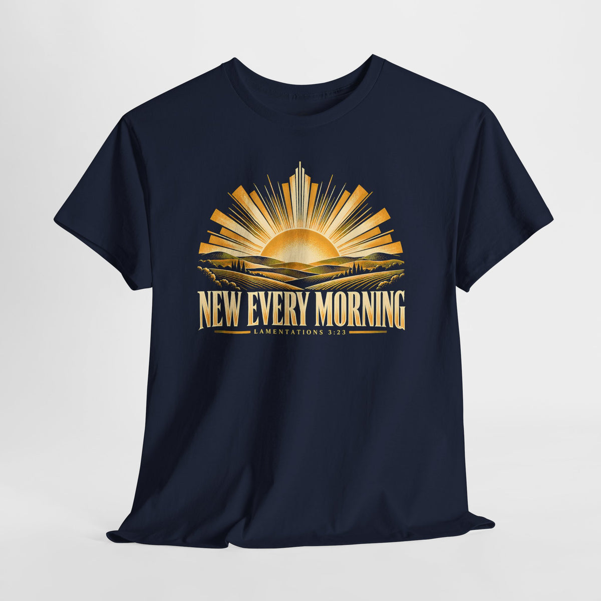 New Every Morning Lamentations 3:23 T-shirt – Donkey Talk graphic tee