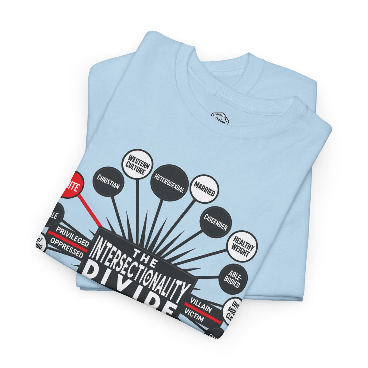 Camiseta gráfica The Intersectionality Divide | Camiseta unisex con mensaje