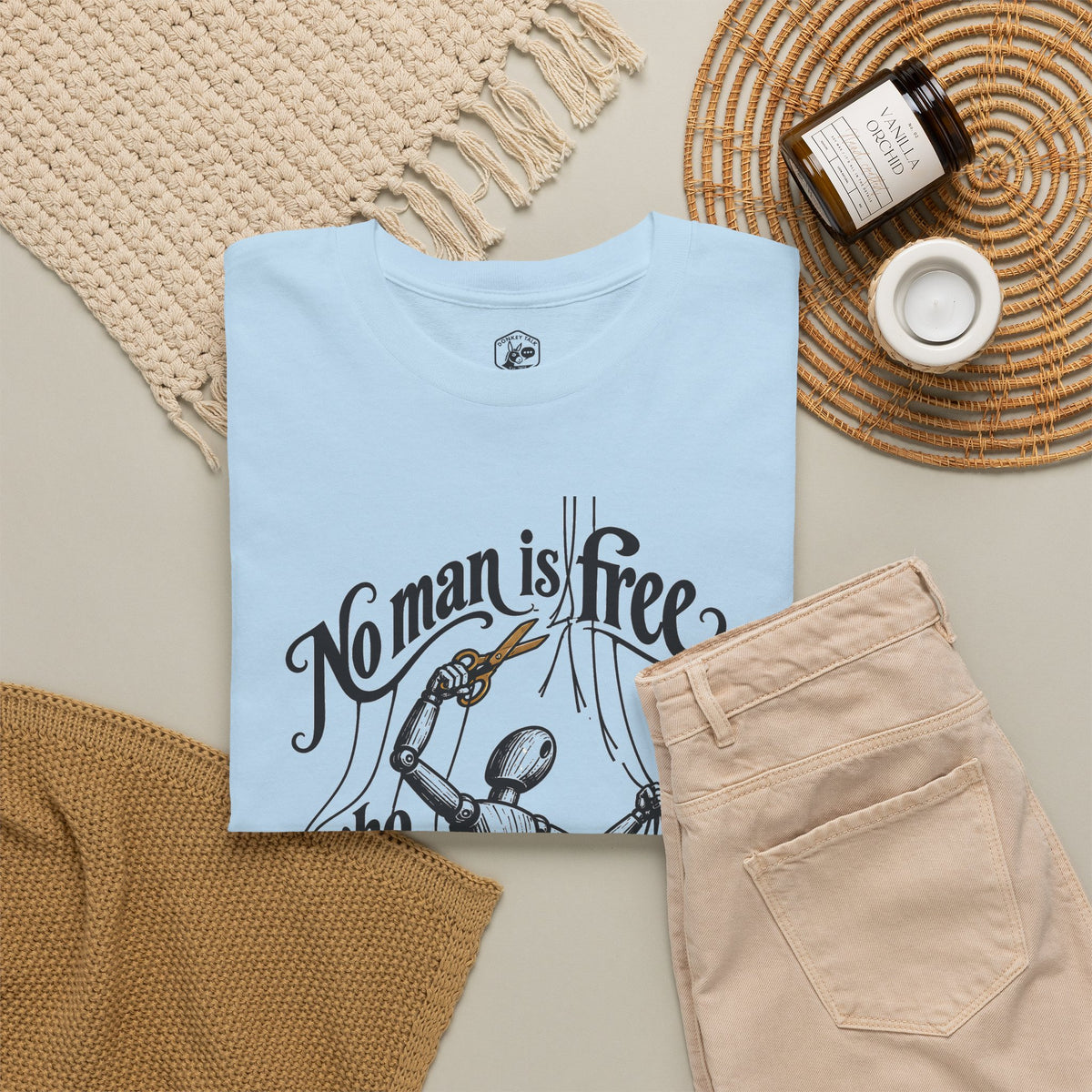 No Man Is Free Who Is Not Master of Himself T-shirt – Donkey Talk graphic tee