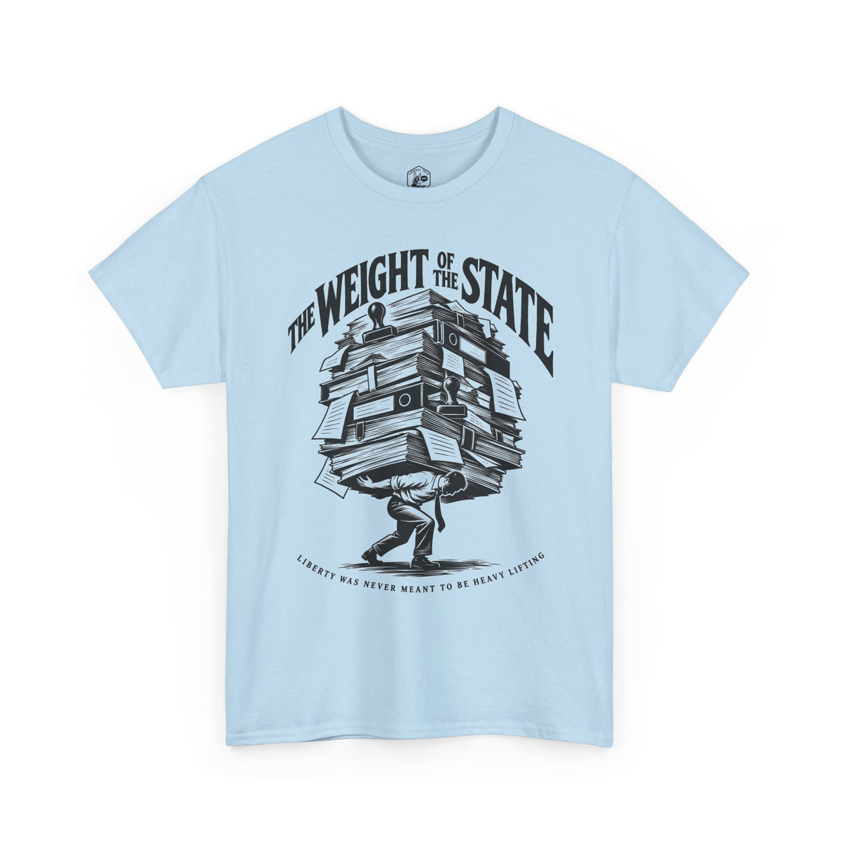 The Weight of the State T-shirt – Donkey Talk graphic tee