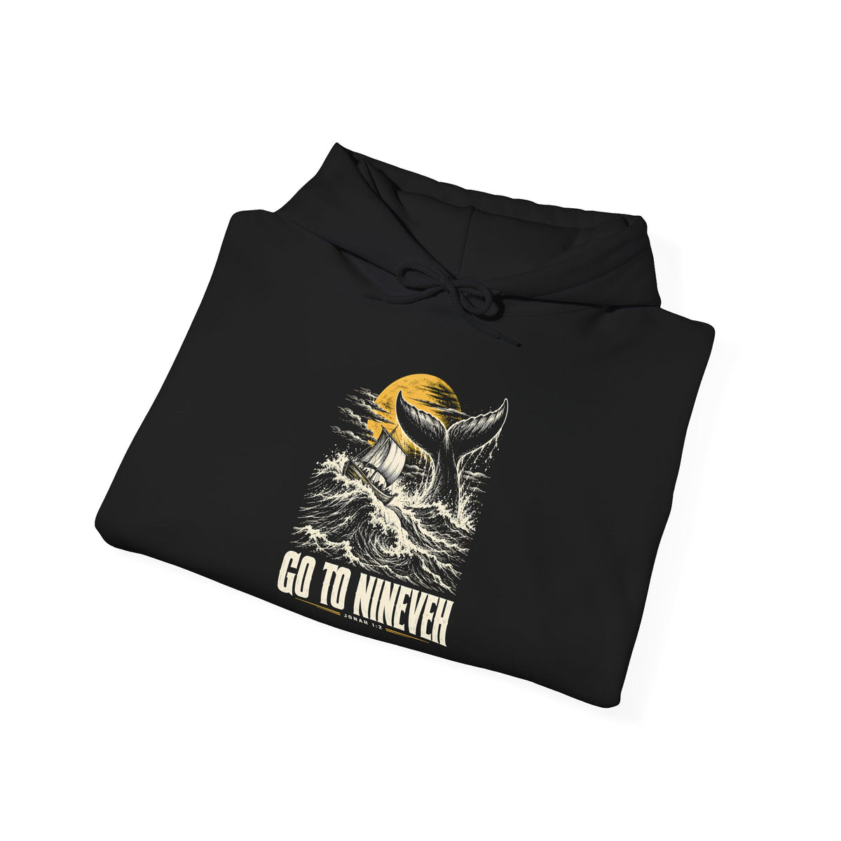 Go to Nineveh Hoodie | Jonah 1:2 Christian Graphic Hoodie