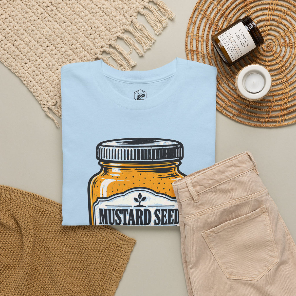 Mustard Seed Faith Small But Mighty T-shirt – Donkey Talk graphic tee