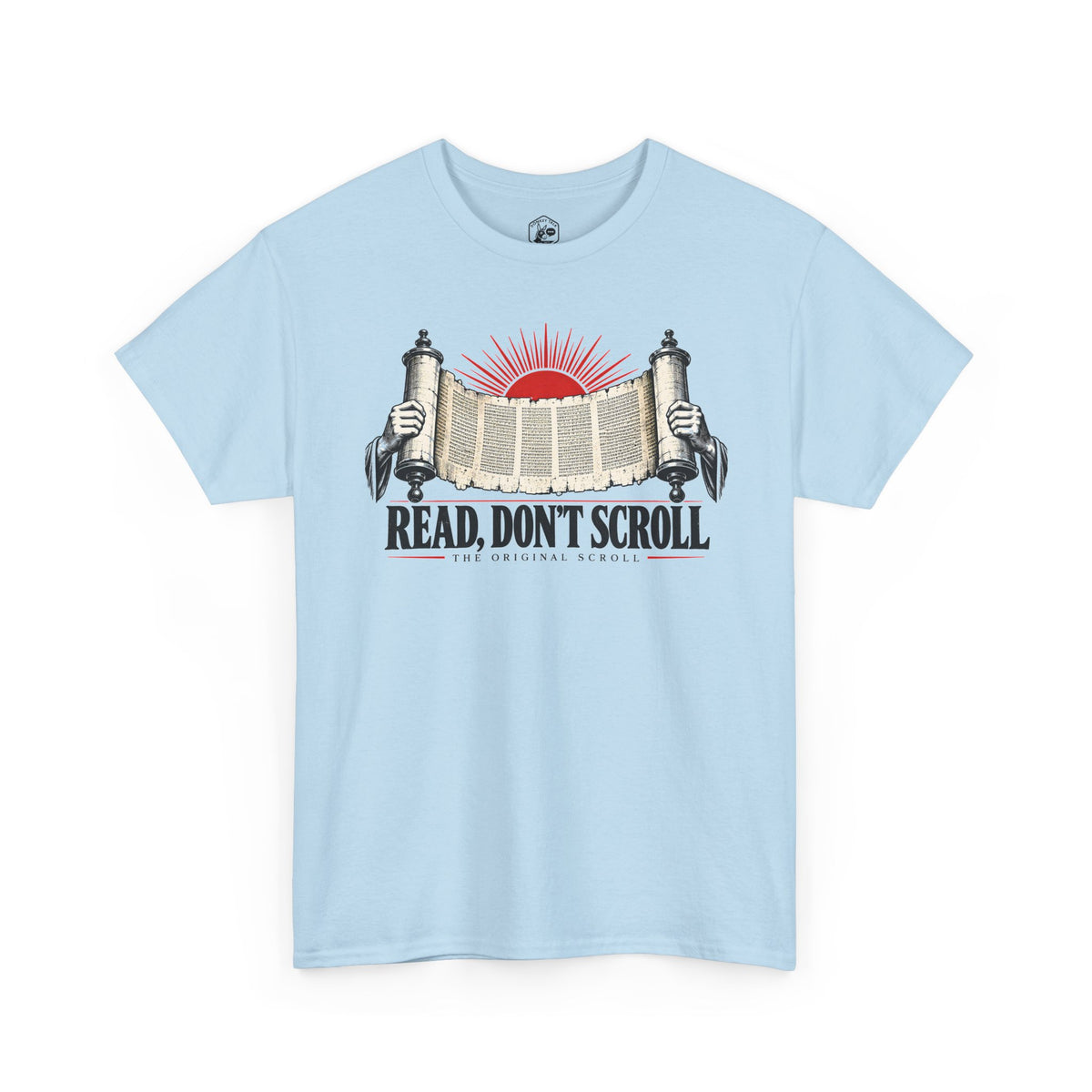 Read Don't Scroll T-shirt – Donkey Talk graphic tee