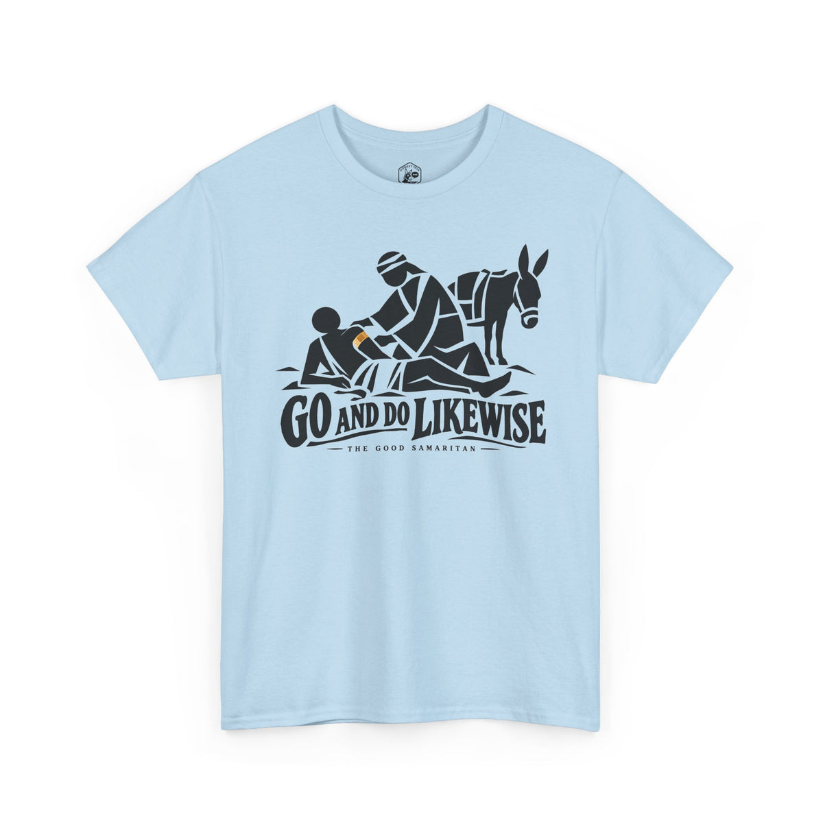 Go and Do Likewise Woodcut T-shirt – Donkey Talk graphic tee