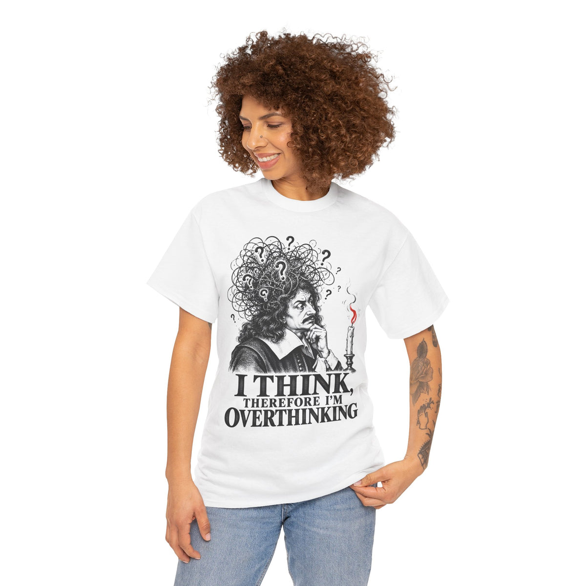 I Think, Therefore I'm Overthinking T-shirt – Donkey Talk graphic tee