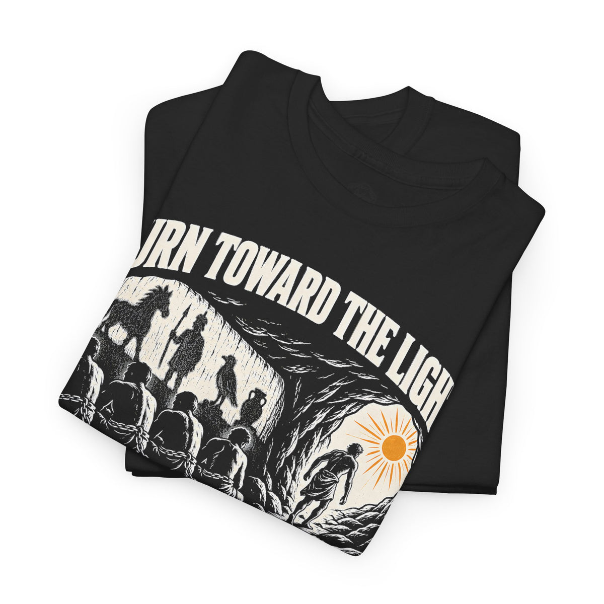 Turn Toward the Light Plato T-shirt – Donkey Talk graphic tee