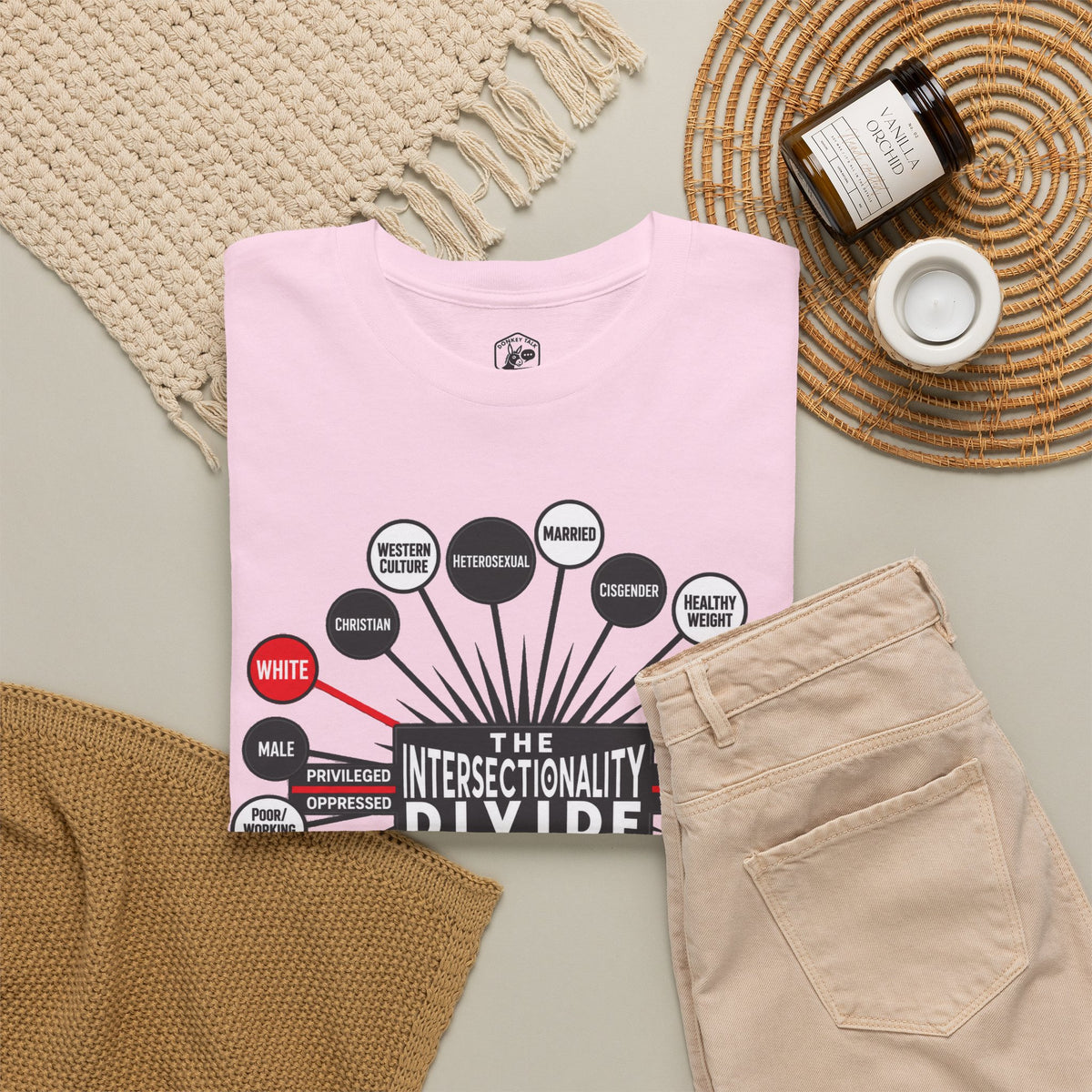 Camiseta gráfica The Intersectionality Divide | Camiseta unisex con mensaje